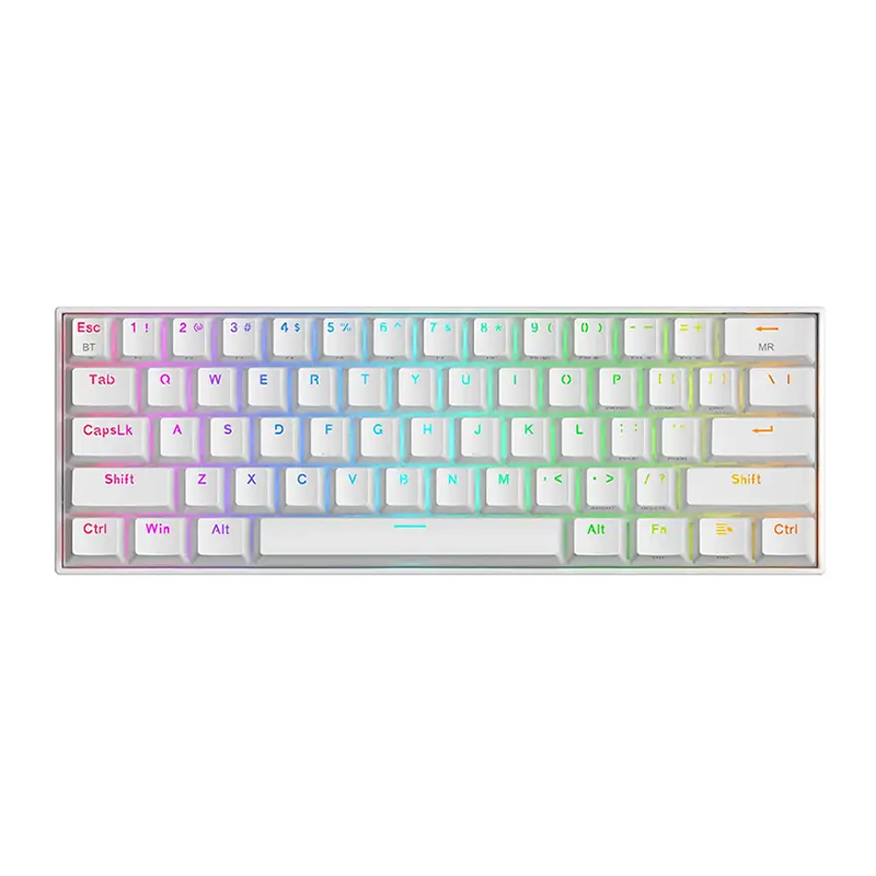 Draconic K530 White RGB 1 کیبورد بی سیم گیمینگ ردراگون Draconic K530 White RGB