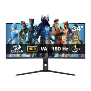 مانیتور گیمینگ 34 اینچ خمیده ردراگون مدل Redragon GMQ3418RVC
