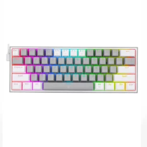کیبورد گیمینگ ردراگون K617 FIZZ RGB Grey-White