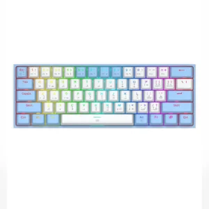 کیبورد گیمینگ ردراگون K617 FIZZ RGB White-Blue