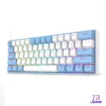 کیبورد گیمینگ ردراگون  Redragon K617 FIZZ RGB White-Blue - تصویر 2