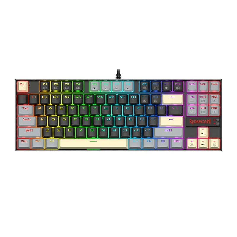 KUMARA-K552-LGY1 کیبورد گیمینگ ردراگون Redragon KUMARA K552 LGY RGB