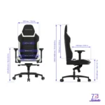 صندلی گیمینگ ورتاگیر مدل Vertagear PL6800 BLACK WHITE - Image 3
