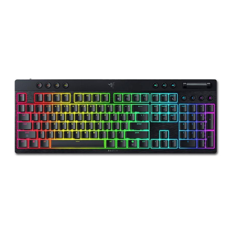 1 کیبورد بی سیم گیمینگ ریزر مدل Razer Blackwidow V4 Low-Profile HyperSpeed - Image 1