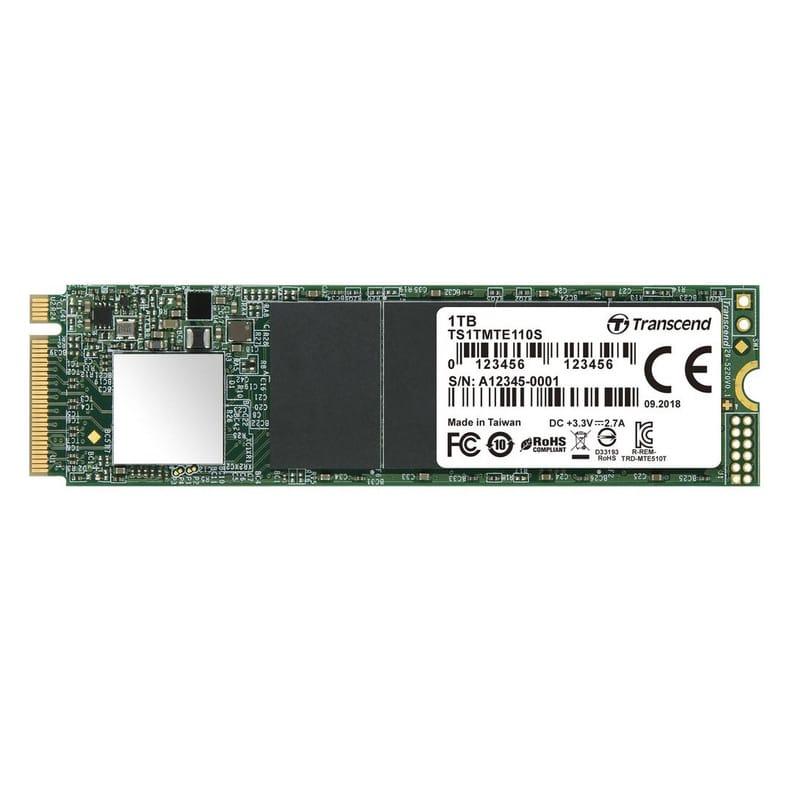 9bd432a5b0748fbd737b7880f2928124 اس اس دی اینترنال ترنسند مدل M.2 Nvme PCIe Gen3 X4 MTE110S ظرفیت یک ترابایت